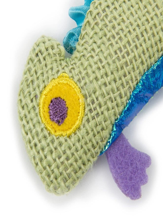 Petlinks HappyNip Crinkle Chameleon Cat Toy, Contains Silvervine & Catnip - Green, One Size - Image 2